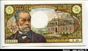 5 FRANCS PASTEUR - Type 1966