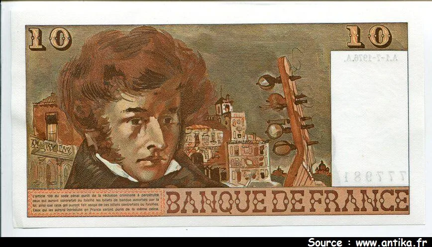 10 FRANCS BERLIOZ - Type 1972