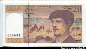 20 FRANCS DEBUSSY - Type 1980 Modifié