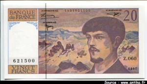 20 FRANCS DEBUSSY - Type 1980 Modifié