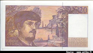 20 FRANCS DEBUSSY - Type 1980 Modifié