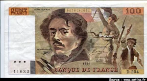 100 FRANCS DELACROIX - Type 1978 "imprimé en continu"