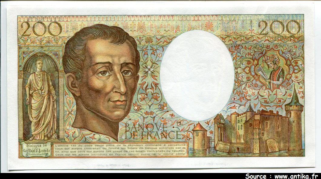 200 FRANCS MONTESQUIEU -Type 1981