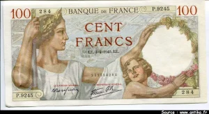 100 FRANCS SULLY - Type 1939