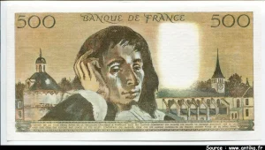 500 FRANCS PASCAL - Type 1968