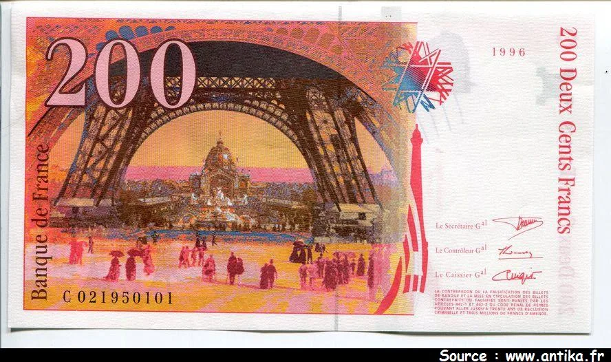 200 FRANCS EIFFEL - Type 1995