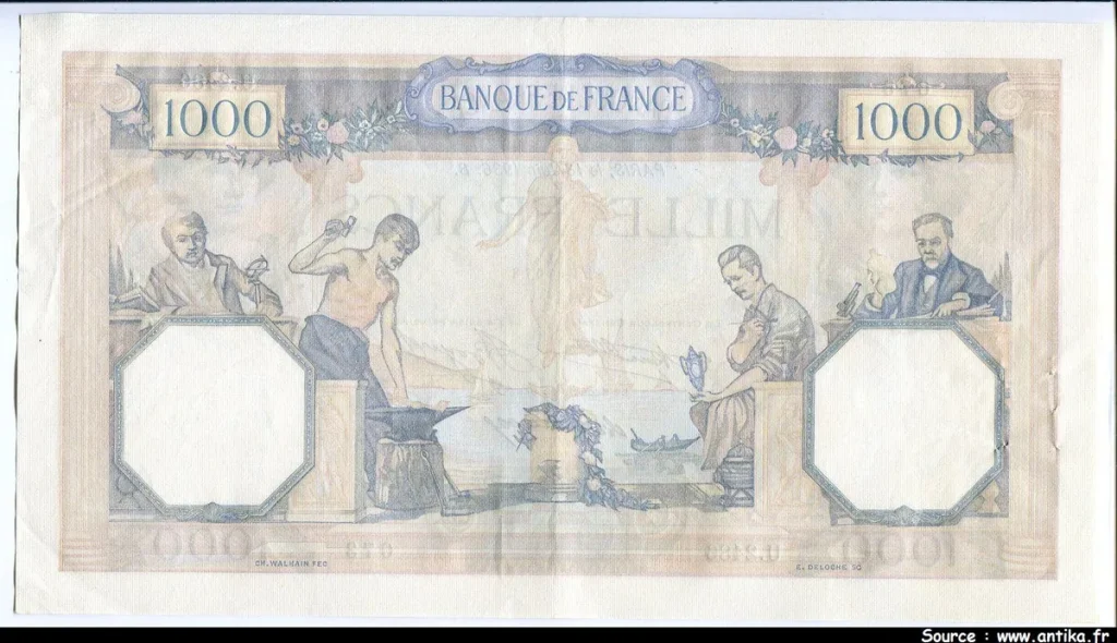 1000 FRANCS CERES & MERCURE - Type 1927