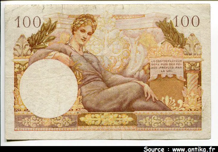 100 FRANCS "Suez" - 1956