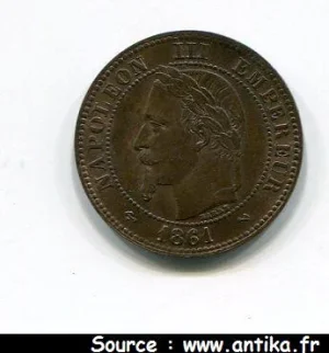 2 CENTIMES NAP III T.L
