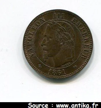 2 CENTIMES NAP III T.L