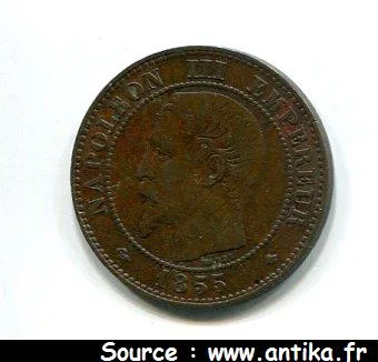 2 CENTIMES NAP III T.N