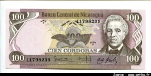100 Cordobas J.D Estrada