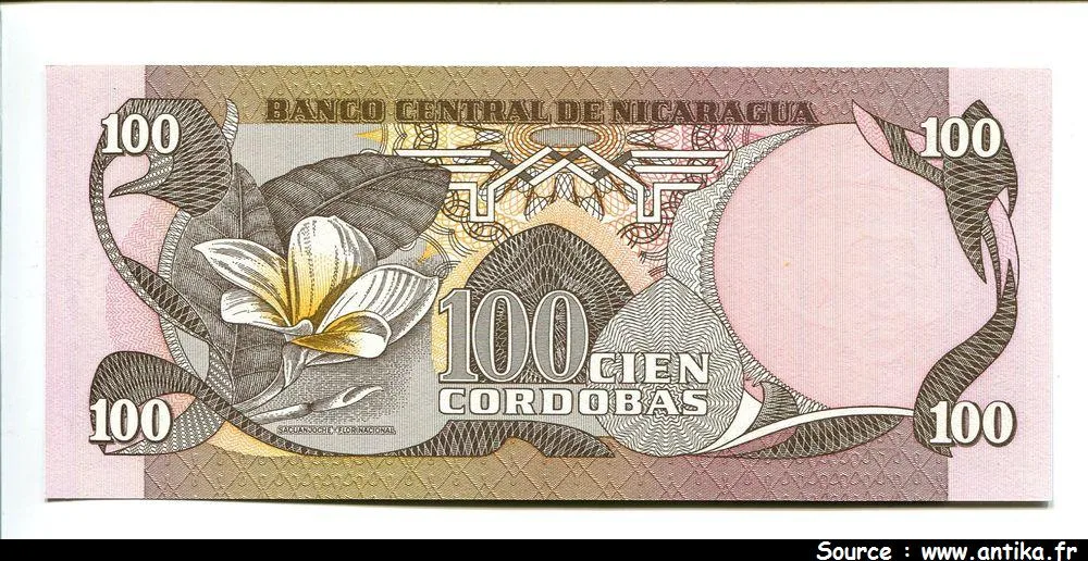 100 Cordobas J.D Estrada