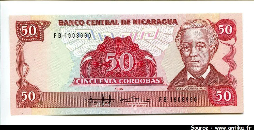 50 Cordobas J.D Estrada * *