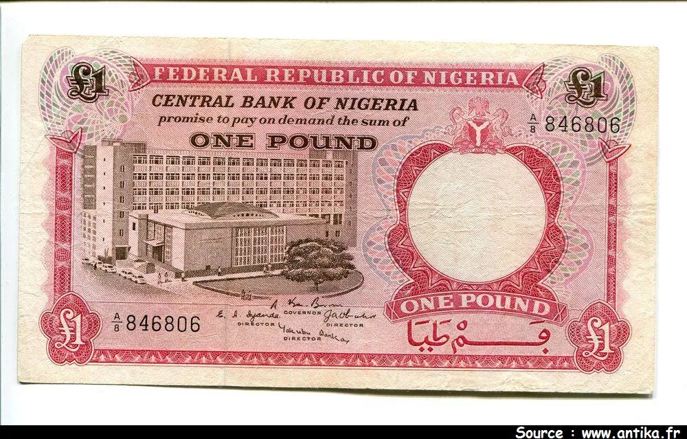 1 Pound Banque Centrale