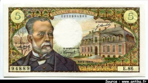 5 FRANCS PASTEUR - Type 1966
