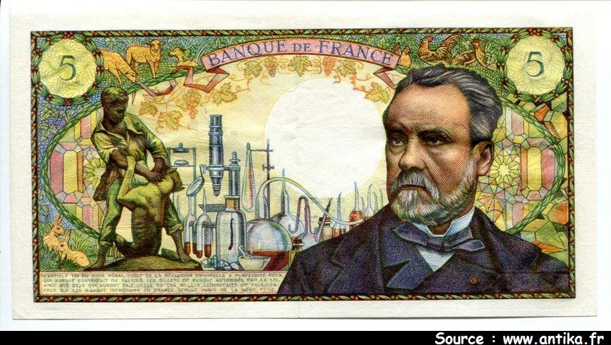 5 FRANCS PASTEUR - Type 1966
