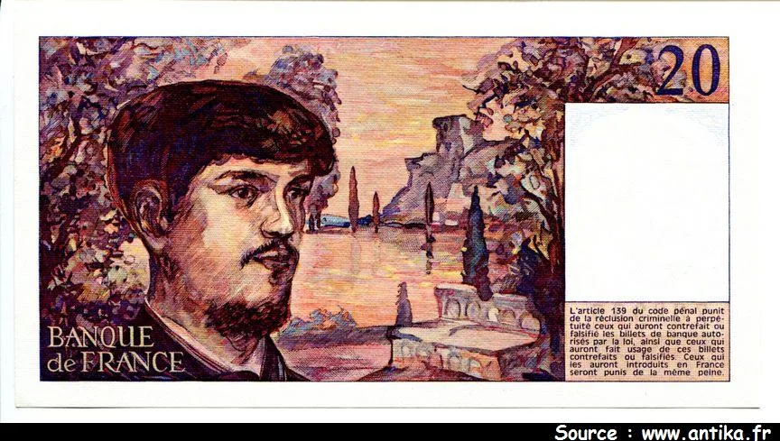 20 FRANCS DEBUSSY - Type 1980