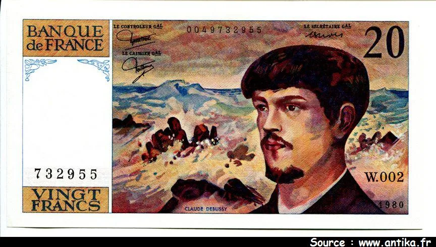 20 FRANCS DEBUSSY - Type 1980