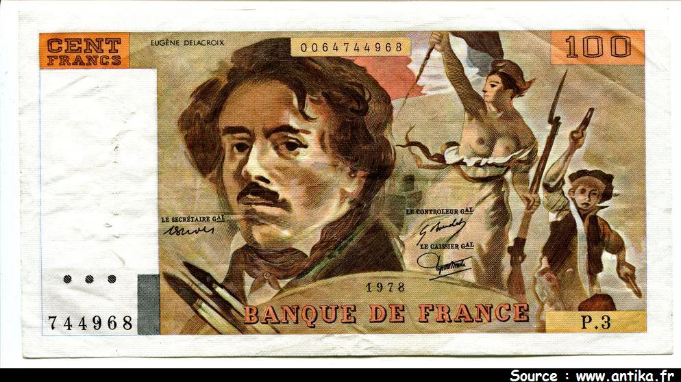 100 FRANCS DELACROIX - Type 1978 modifié