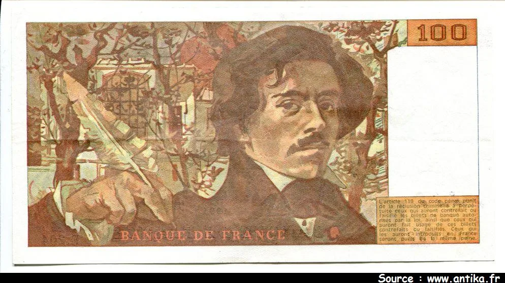100 FRANCS DELACROIX - Type 1978 "imprimé en continu"