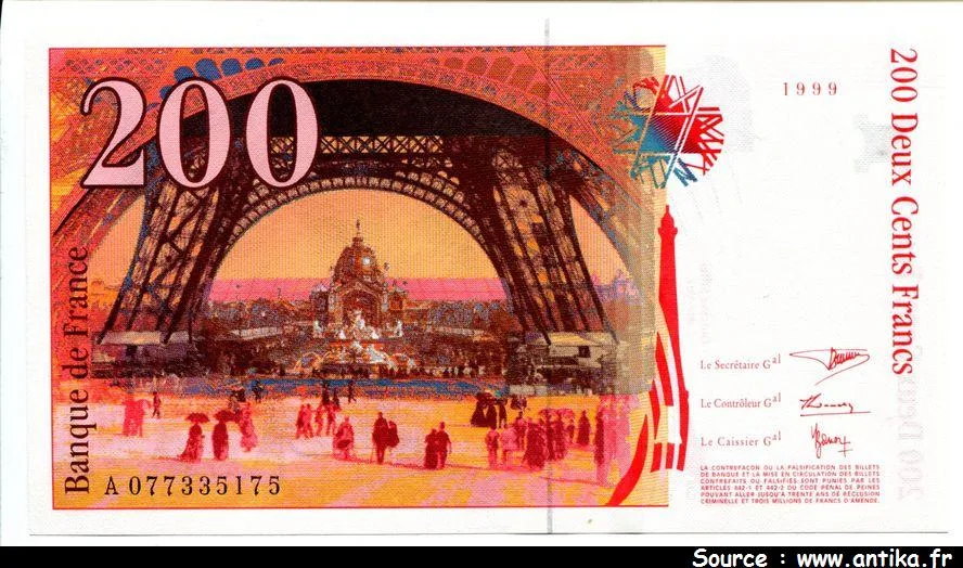 200 FRANCS EIFFEL - Type 1995