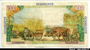5 NF/ 500 FRANCS POINTE A PITRE