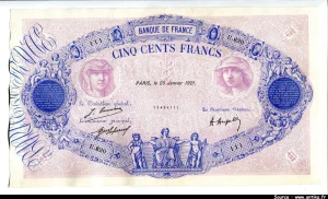 500 FRANCS BLEU & ROSE - Type 1888