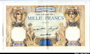 1000 FRANCS CERES & MERCURE - Type 1927