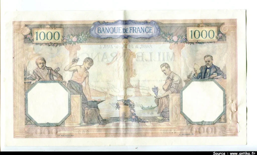 1000 FRANCS CERES & MERCURE - Type 1927