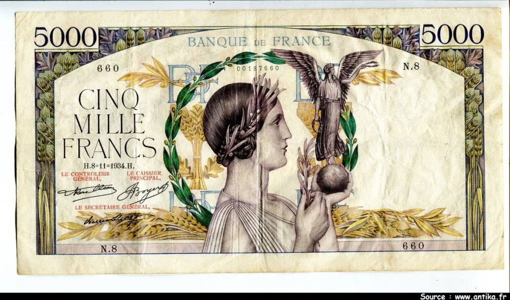 5000 FRANCS VICTOIRE - Type 1934
