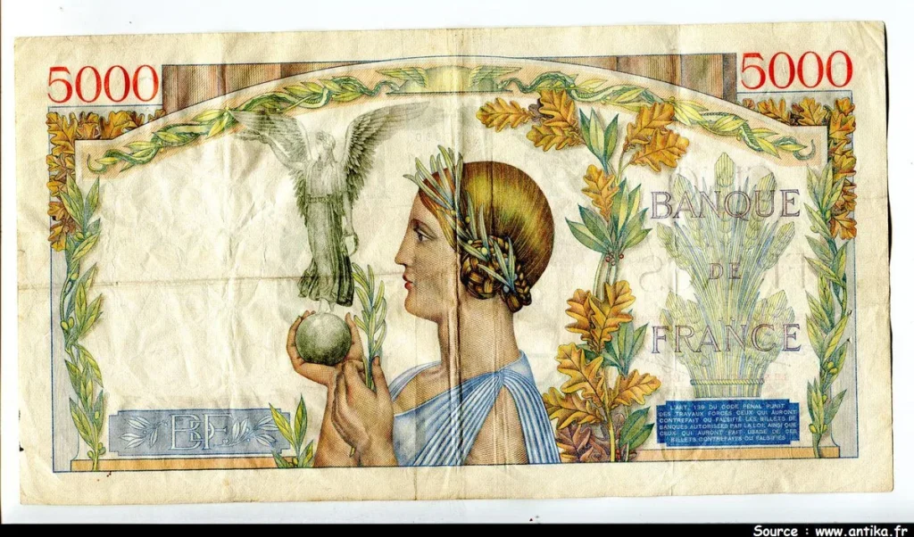5000 FRANCS VICTOIRE - Type 1934