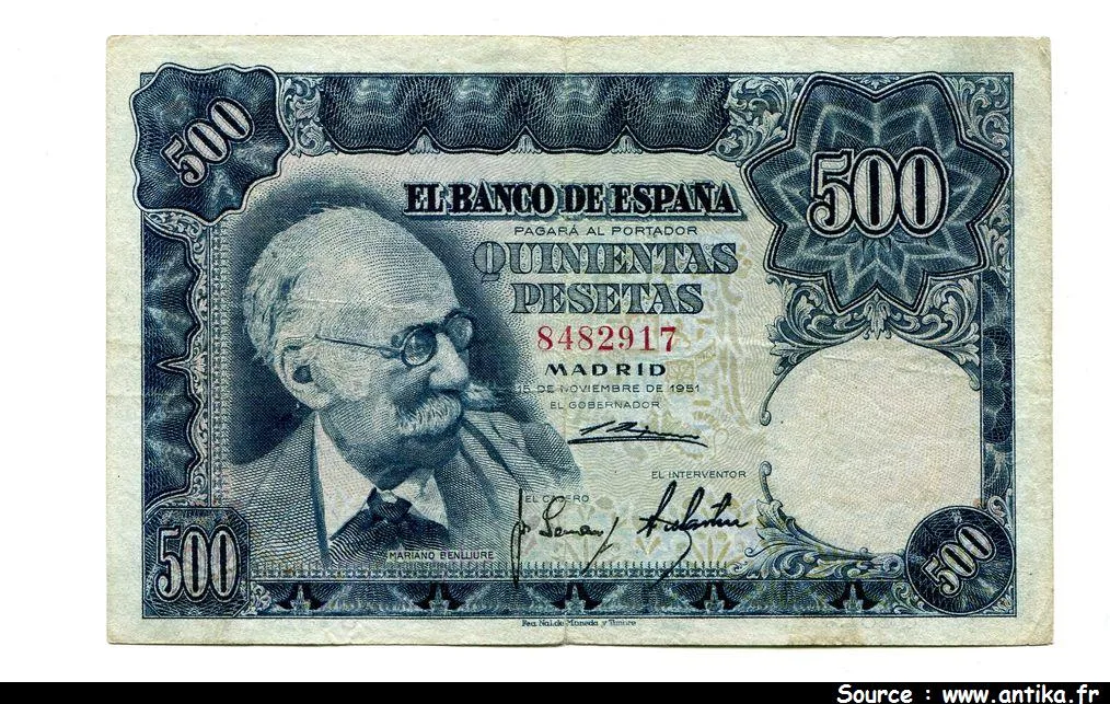 500 Pesetas Mariano Benlliure