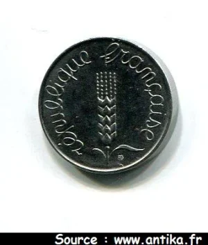 5 CENTIMES EPI Acier Inoxydable