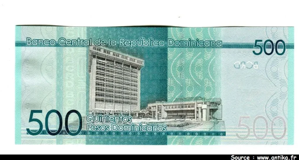 500 Pesos Dominicanos P.E.Urena & S.urena