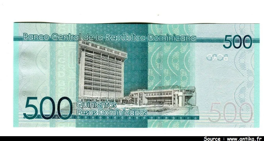 500 Pesos Dominicanos P.E.Urena & S.urena