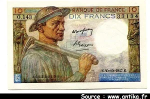 10 FRANCS MINEUR - type 1941