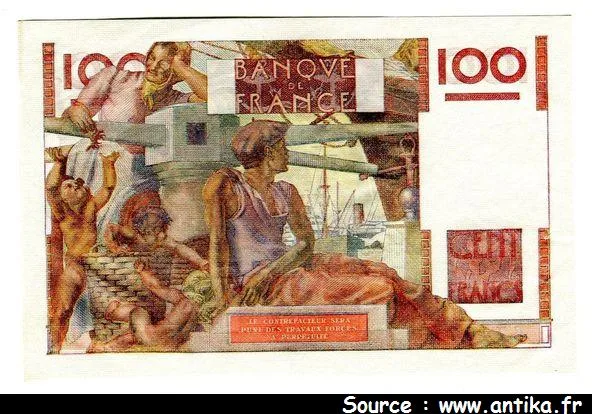 100 FRANCS JEUNE PAYSAN - Type 1945