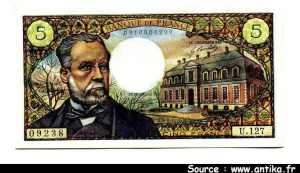 5 FRANCS PASTEUR - Type 1966