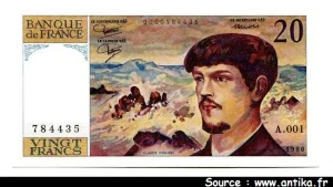 20 FRANCS DEBUSSY - Type 1980