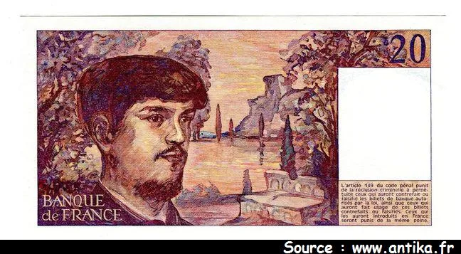 20 FRANCS DEBUSSY - Type 1980