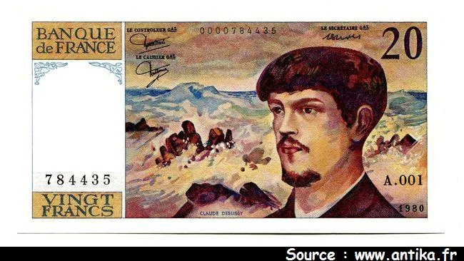 20 FRANCS DEBUSSY - Type 1980