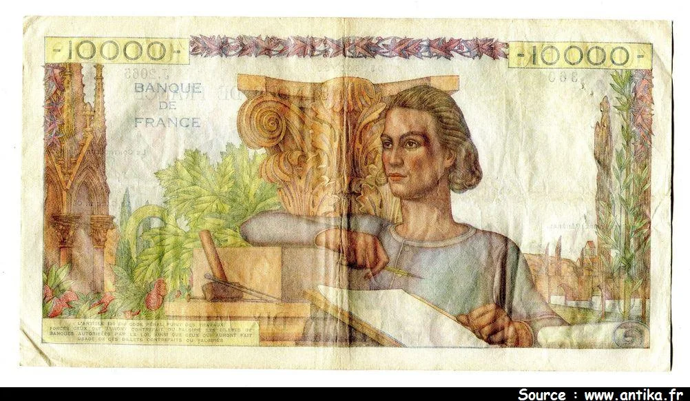 10 000 FRANCS GENIE Français- Type 1945