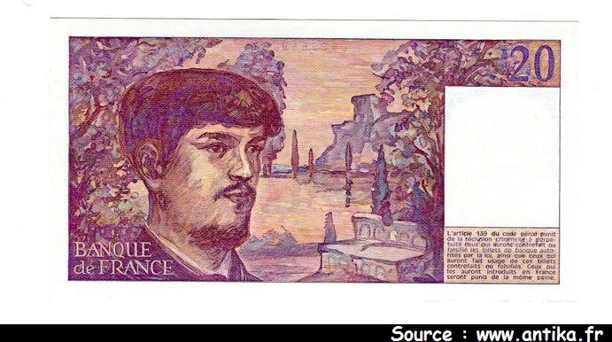 20 FRANCS DEBUSSY - Type 1980
