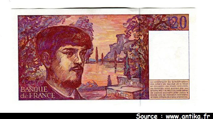 20 FRANCS DEBUSSY - Type 1980 Modifié