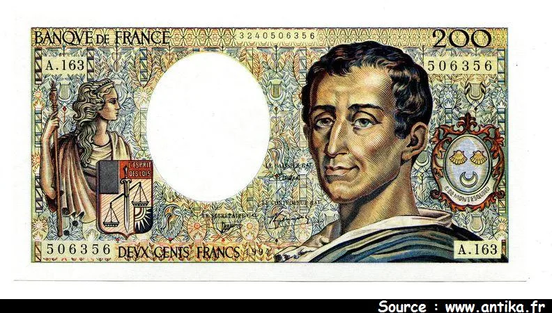 200 FRANCS MONTESQUIEU - Type 1981 modifié