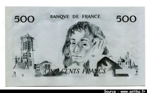 500 FRANCS PASCAL - Type 1968