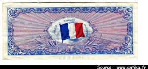 100 FRANCS Verso "Drapeau"