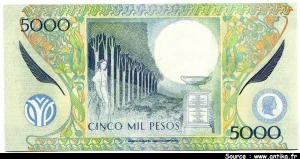 5000 Pesos J.A.Silva * *