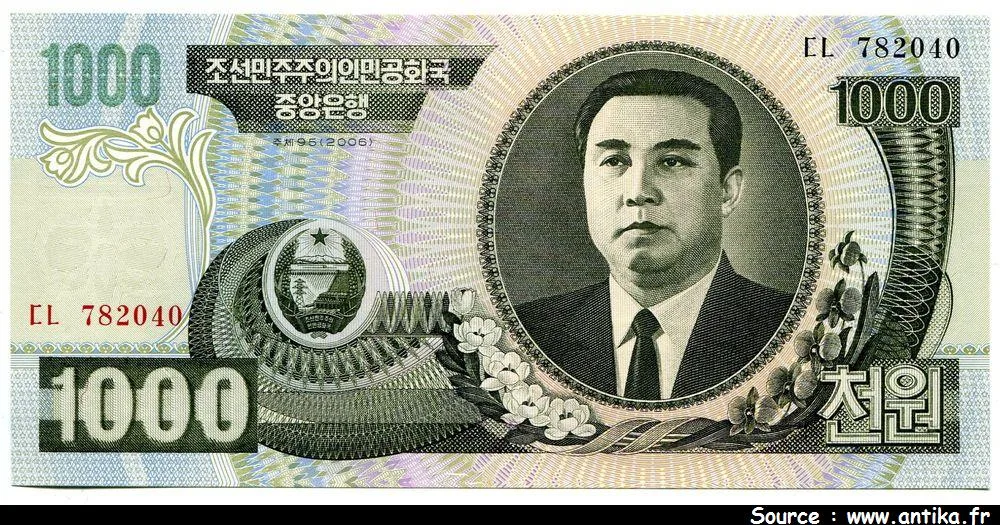 1000 Won Kim II Sung * * * * * * * * PROMO